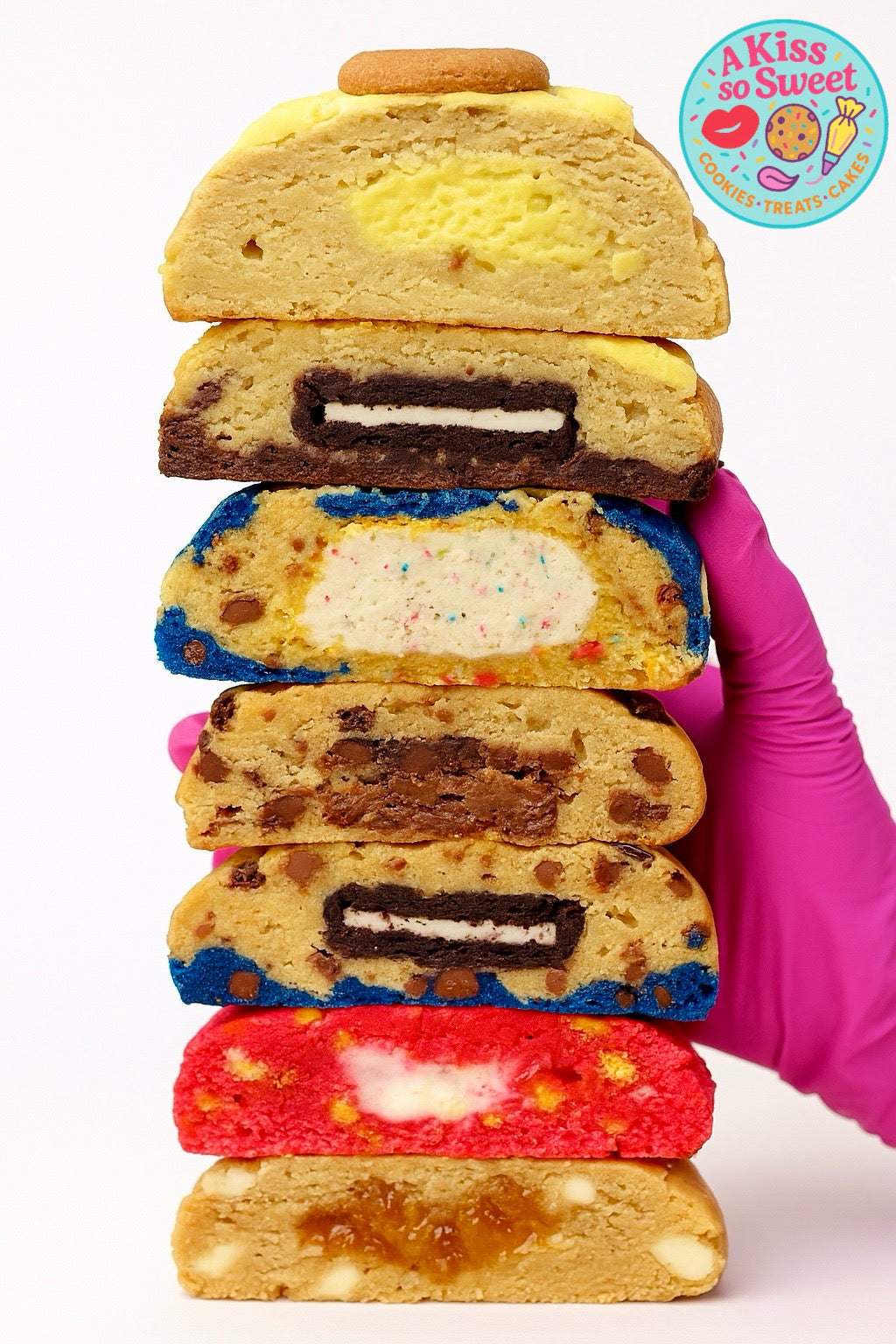Jumbo Stuffed Cookies Variety Pack